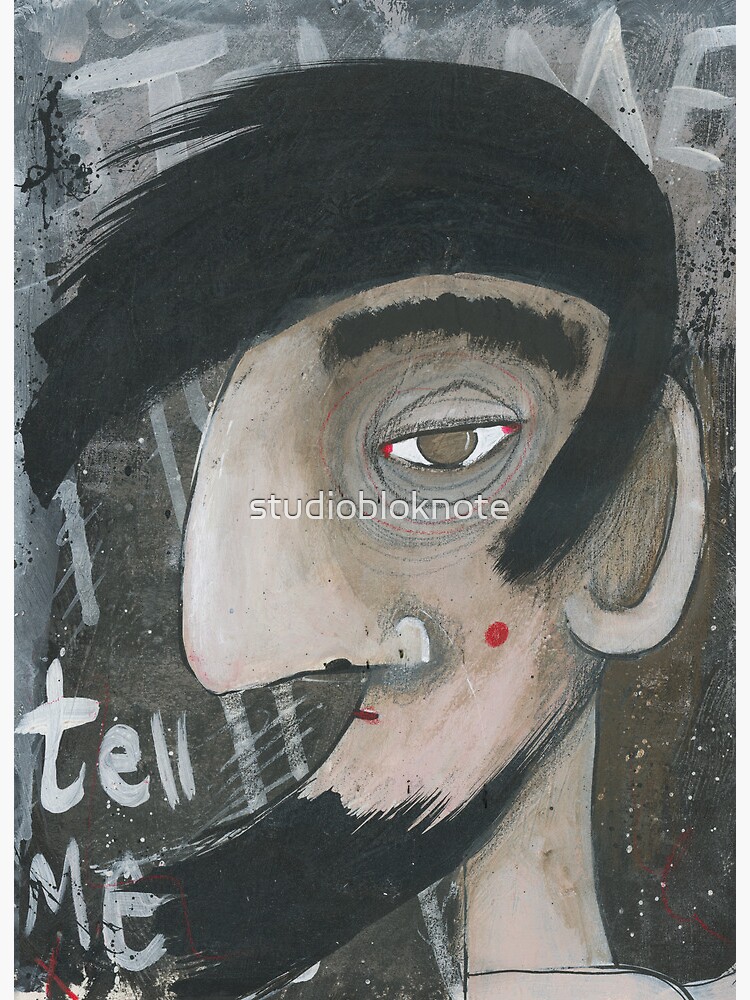 Thumbnail 2 of 2, Art Board Print, Tell me designed and sold by studiobloknote.