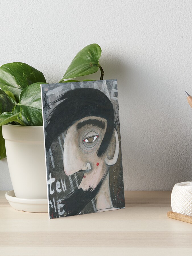 Thumbnail 1 of 2, Art Board Print, Tell me designed and sold by studiobloknote.
