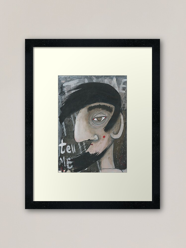 Thumbnail 1 of 7, Framed Art Print, Tell me designed and sold by studiobloknote.