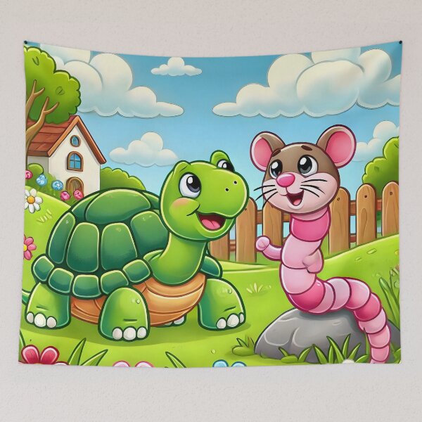Item preview, The Tortoise and the Mouse-Faced Worm designed and sold by ReflexionArt.