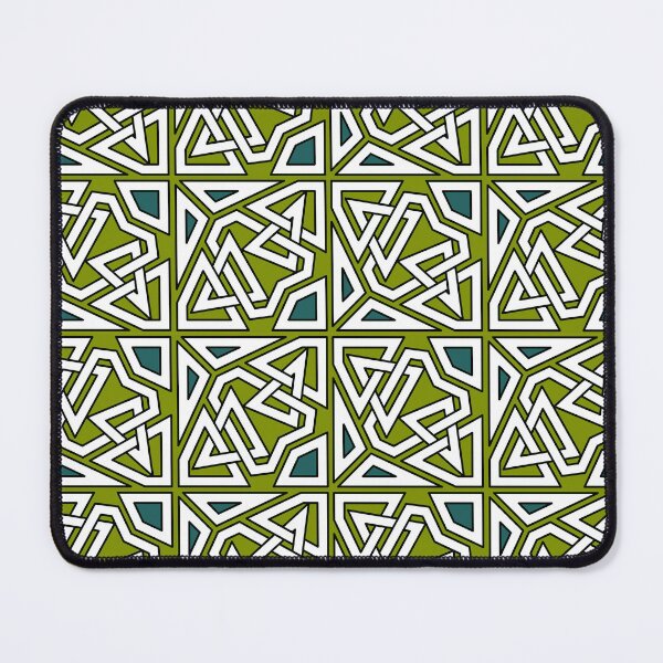 Item preview, Broken Glass Geometry in Olive and Blue designed and sold by Tarjiart.