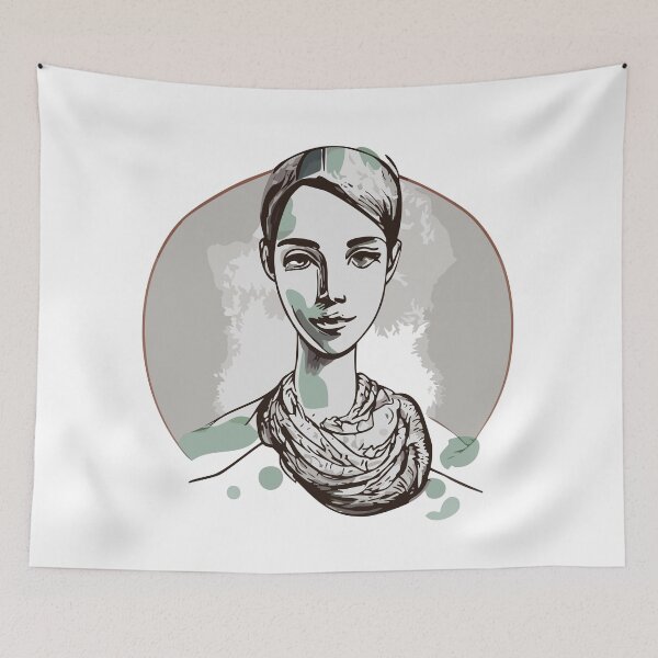 Item preview, Portrait of Hope – Minimalist Illustration designed and sold by Limmagin.