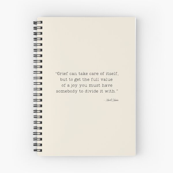Item preview, A Quote about Grief and Joy by Mark Twain designed and sold by Poemit.