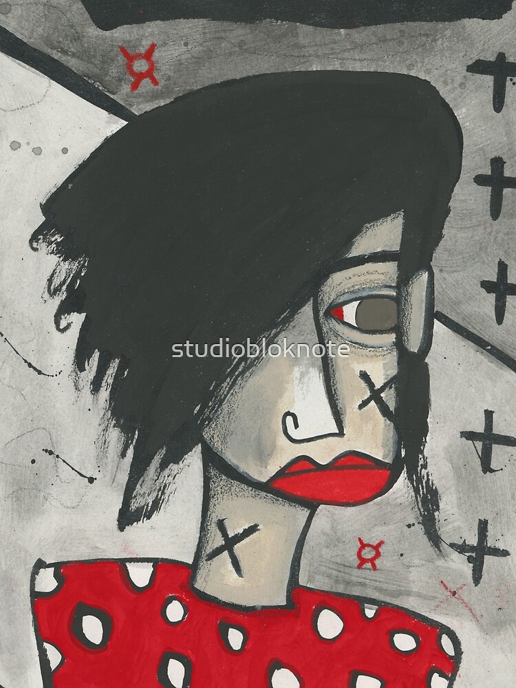 Thumbnail 5 of 5, Graphic T-Shirt, Red Polka Dot Rebel designed and sold by studiobloknote.