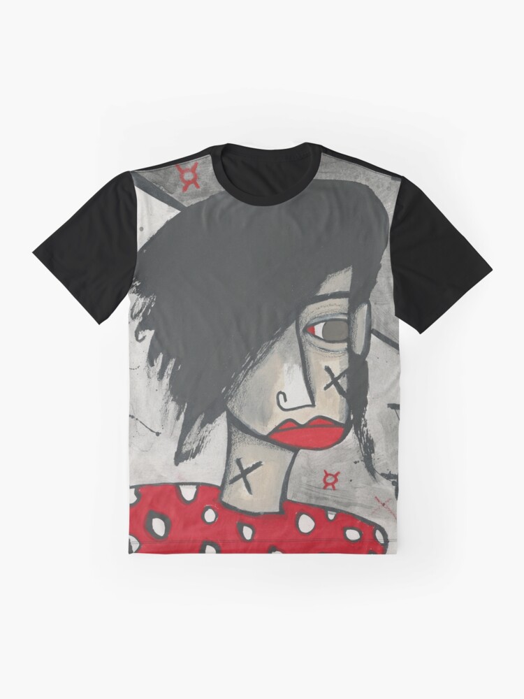 Thumbnail 4 of 5, Graphic T-Shirt, Red Polka Dot Rebel designed and sold by studiobloknote.