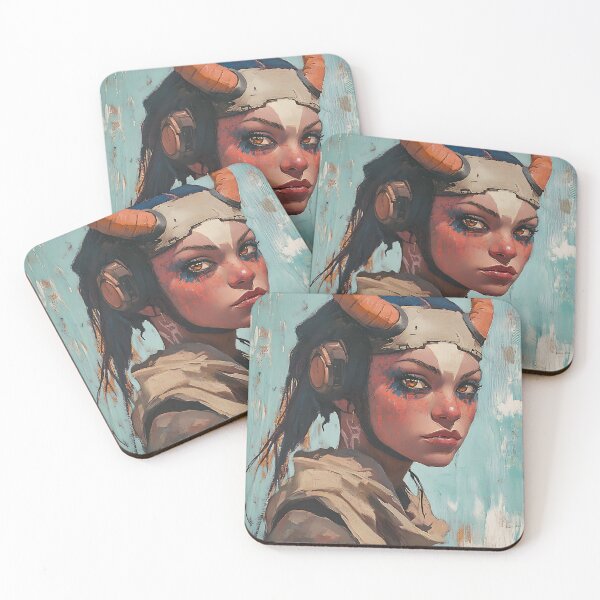 Item preview, Desertpunk Portrait: Sci-Fi Desert designed and sold by bapupa.