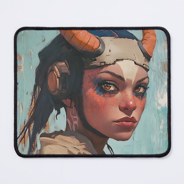 Item preview, Desertpunk Portrait: Sci-Fi Desert designed and sold by bapupa.