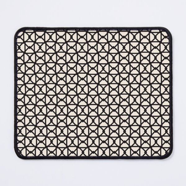 Item preview, Interwined black vertical geometric lines seamless pattern on beige background. Repeating beige pattern. designed and sold by Olgus.