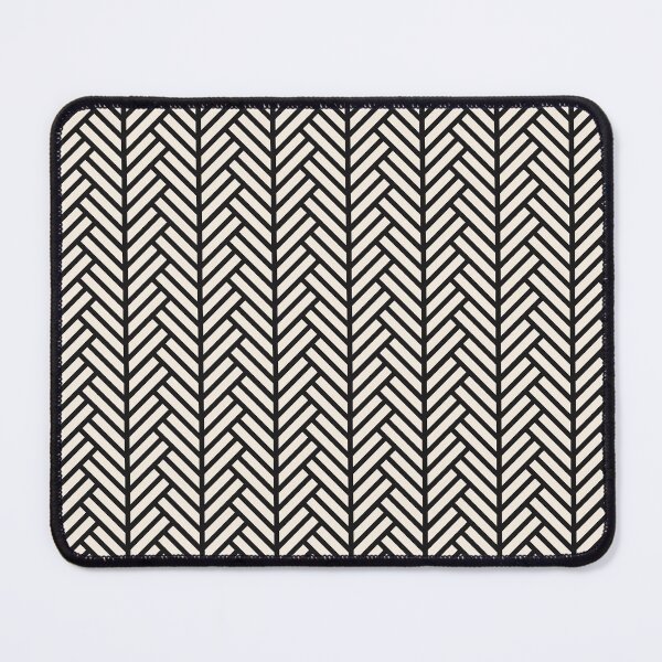 Item preview, Interwined black vertical geometric braids seamless pattern on beige background. Repeating beige pattern. designed and sold by Olgus.