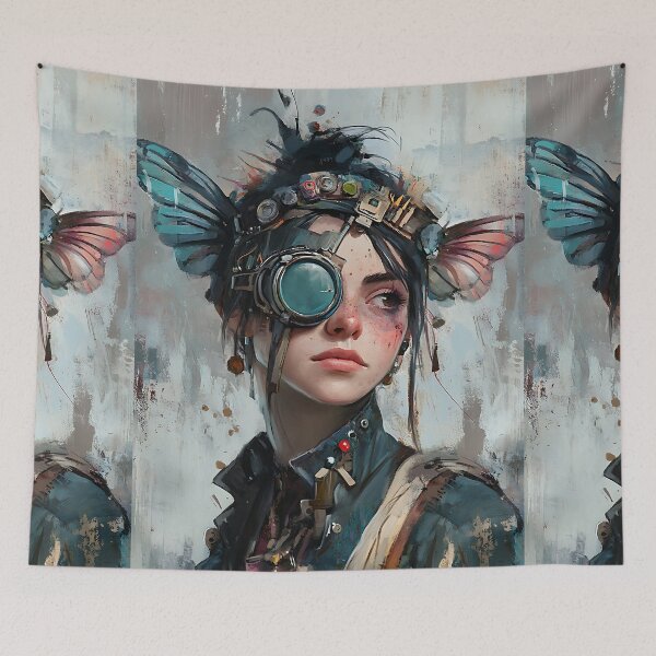 Item preview, Eco-punk Portrait: Sustainable Future Character designed and sold by bapupa.