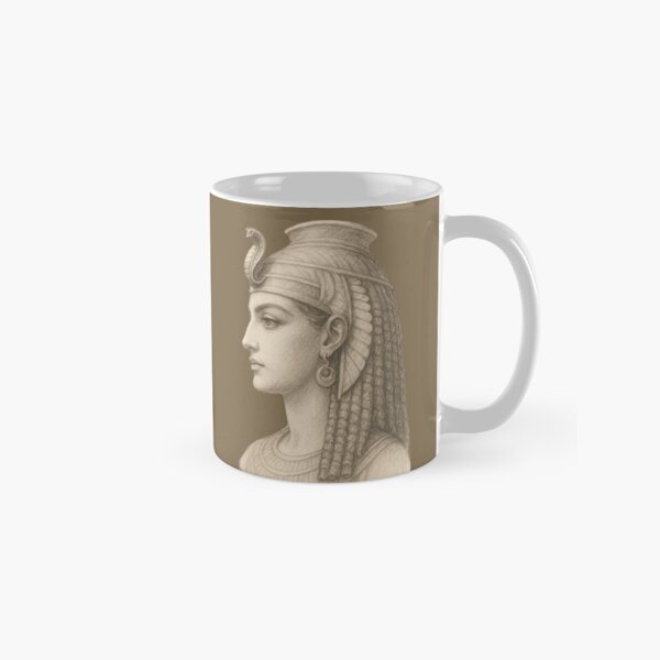 Vista previa del artículo con la obra «SOULIV8 | Boceto artístico de la reina Cleopatra: Ilustración de la belleza real del antiguo Egipto», diseñado y vendido por SOULIV8.