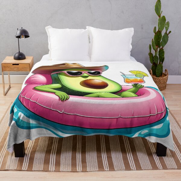 Item preview, Cool Avocado on Vacation – Funny Summer Sticker Design designed and sold by MythicCotton.