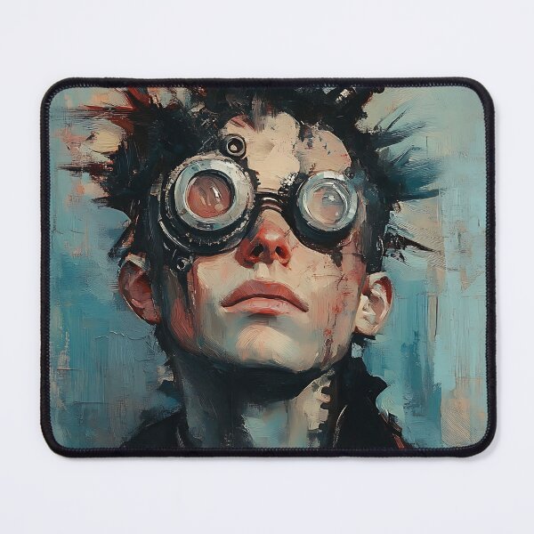 Item preview, Gaspunk Portrait: 1930s Retropunk designed and sold by bapupa.