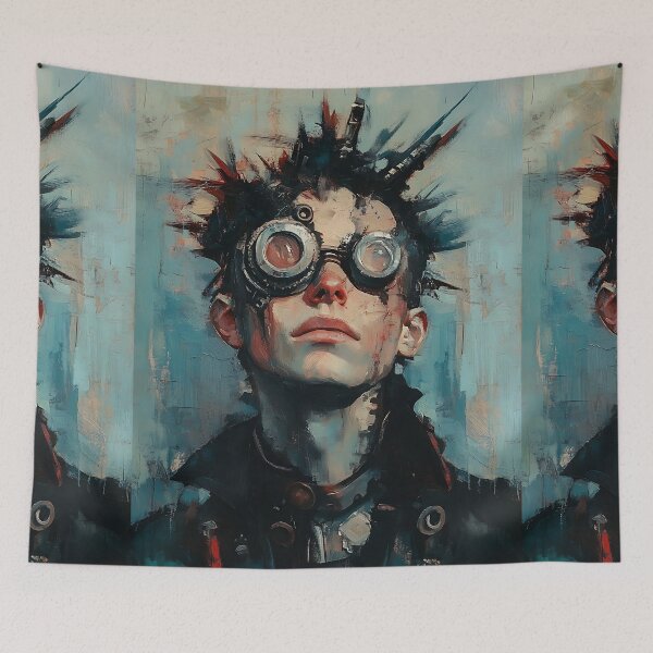 Item preview, Gaspunk Portrait: 1930s Retropunk designed and sold by bapupa.