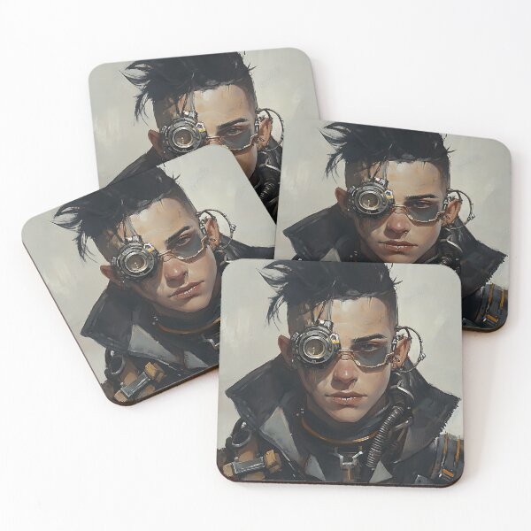 Item preview, Shadowpunk Portrait: Dark Futuristic Character designed and sold by bapupa.