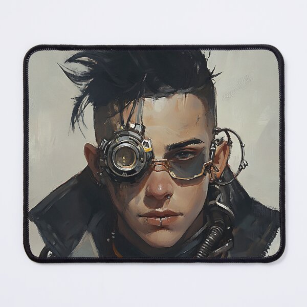 Item preview, Shadowpunk Portrait: Dark Futuristic Character designed and sold by bapupa.
