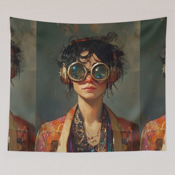 Item preview, Solarpunk Portrait designed and sold by bapupa.
