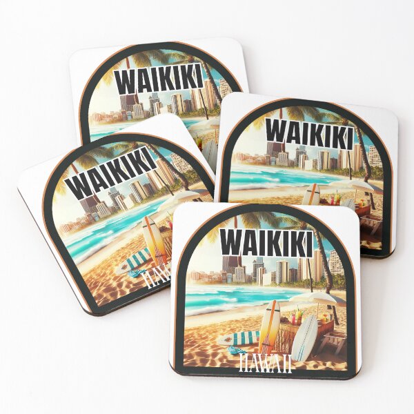 Artikelvorschau, Waikiki Hawaii entworfen und verkauft von Red-forever.