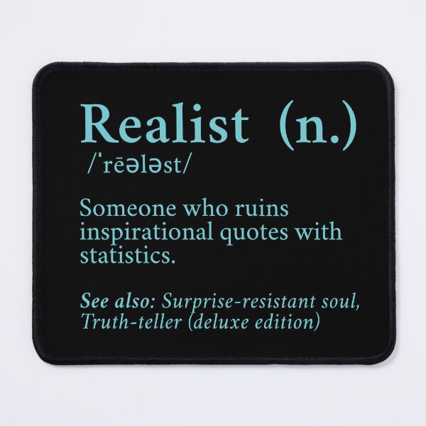 Item preview, Funny Realist Blue Text designed and sold by HappyHavenStu.