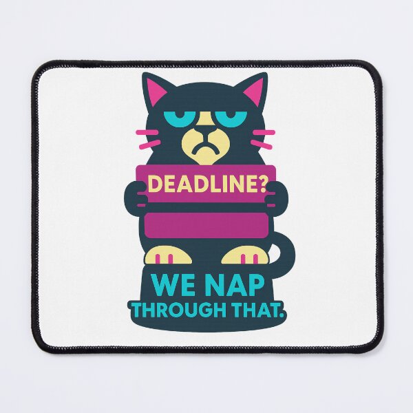 Item preview, Deadline? We Nap Through That – Laptop Skin for Remote Workers – Funny and Minimalist Design designed and sold by JustMeditateIt.