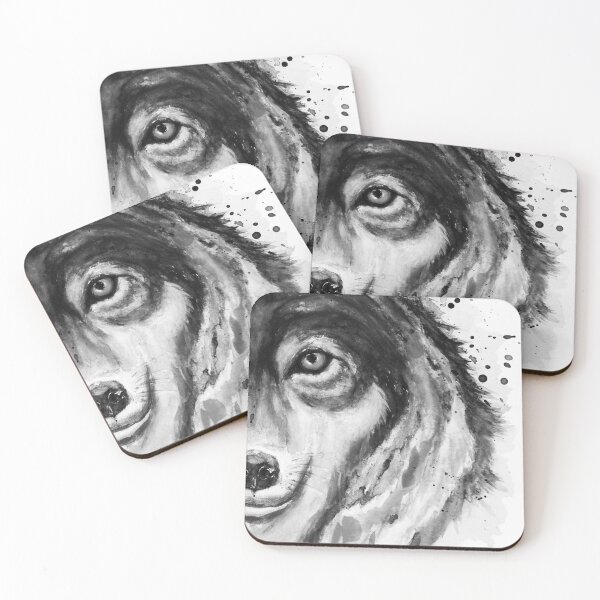 Item preview, Wolf Close-Up Watercolor designed and sold by caracatita75.