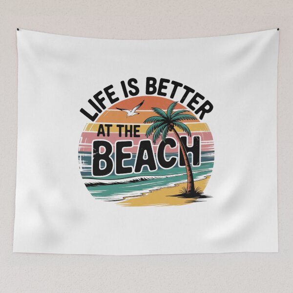 Item preview, Life is better at the beach designed and sold by Mateusz Majcherek.