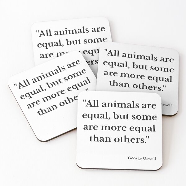Item preview, More Equal Than Others – Animal Farm designed and sold by ElectricSheepCo.