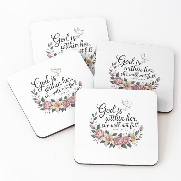 Item preview, God is within her she will not fall Psalm 46:5 designed and sold by Mateusz Majcherek.