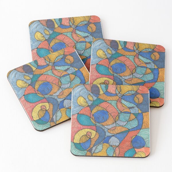 Item preview, Citrus Blues (Swirly Series) Art by ParoM designed and sold by ArtByParoM.
