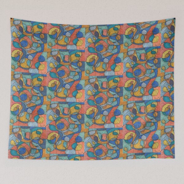 Item preview, Citrus Blues (Swirly Series) Art by ParoM designed and sold by ArtByParoM.