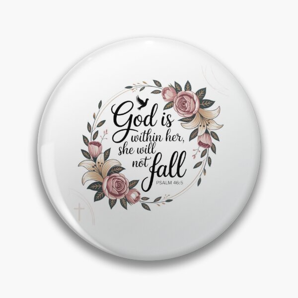 Item preview, God is within her she will not fall Psalm 46:5 designed and sold by Mateusz Majcherek.