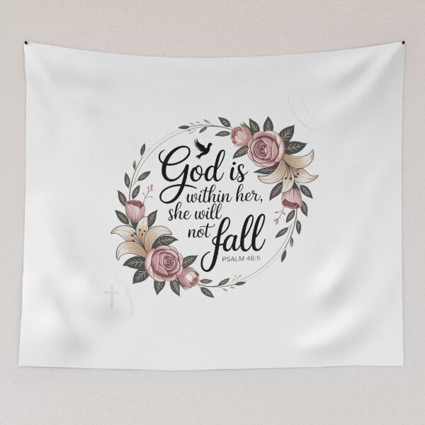 Item preview, God is within her she will not fall Psalm 46:5 designed and sold by Mateusz Majcherek.