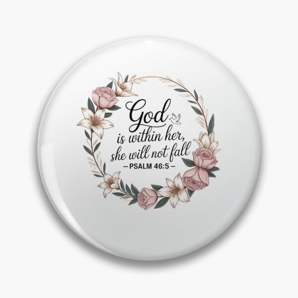 Item preview, God is within her she will not fall Psalm 46:5 designed and sold by Mateusz Majcherek.
