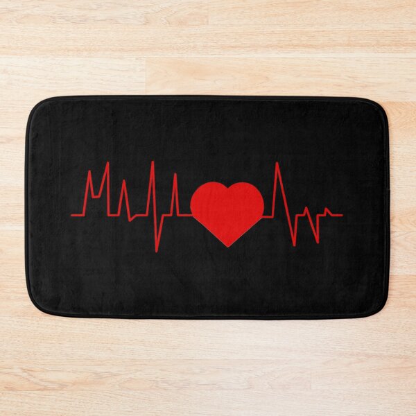 Item preview, Red heart and cardiogram designed and sold by EchoOfSilence.