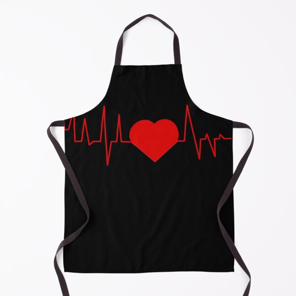 Item preview, Red heart and cardiogram designed and sold by EchoOfSilence.