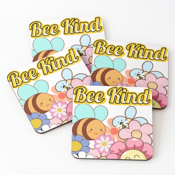 Item preview, Bee Kind – Cute Bee with Flowers designed and sold by lazycreationaaa.