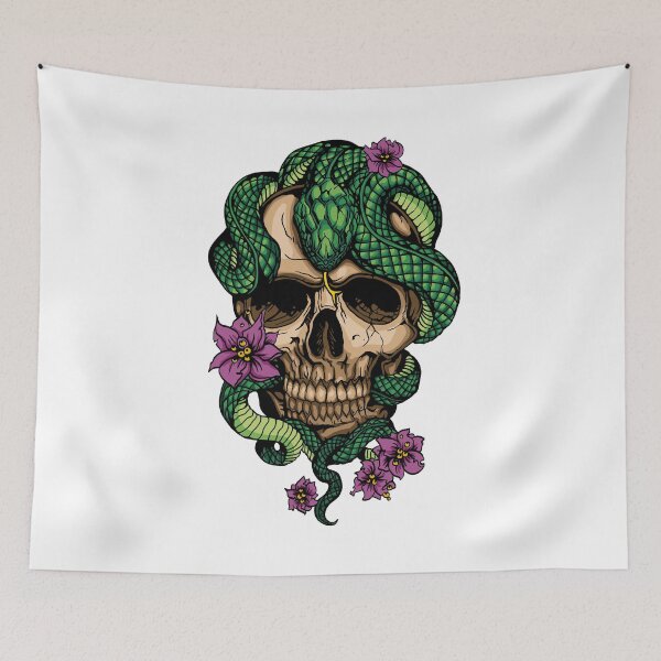 Item preview, New Beginnings Skull designed and sold by TheMoonlightShop.