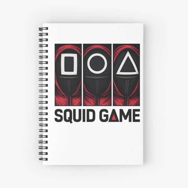 Item preview, Squid Game Guards in Squares – Black on White Vector Design | Clean Minimalist Korean Drama Poster designed and sold by WAUZ.