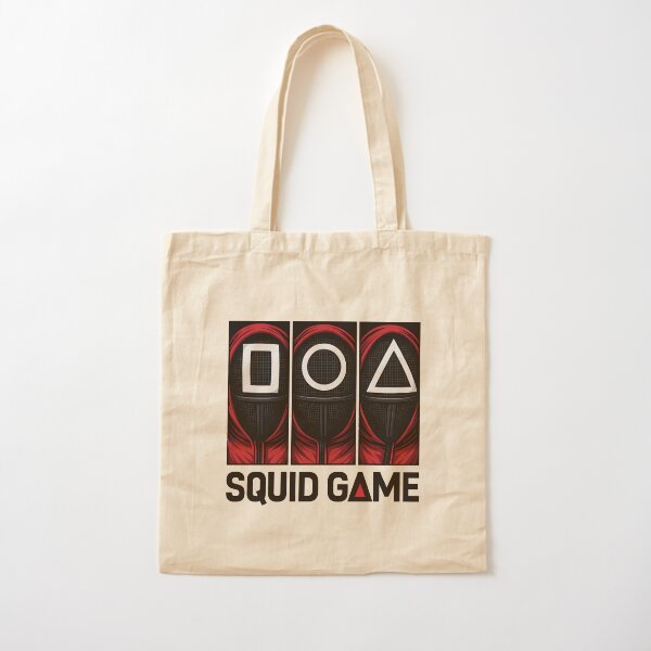 Item preview, Squid Game Guards in Squares – Black on White Vector Design | Clean Minimalist Korean Drama Poster designed and sold by WAUZ.