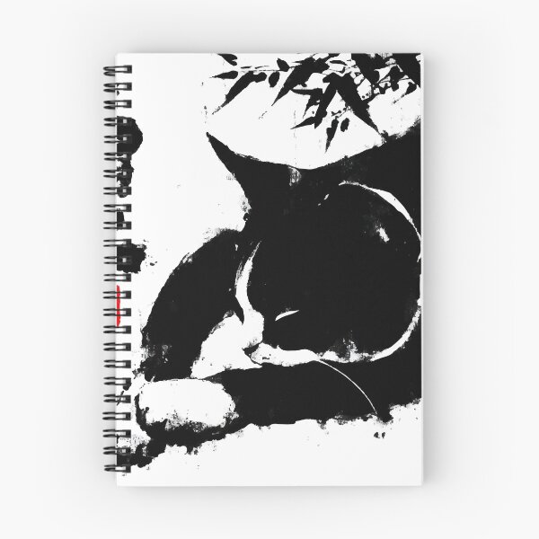 Item preview, Zen Cat — Japanese Sumi-e Ink Painting designed and sold by Moss and Moon Studio.