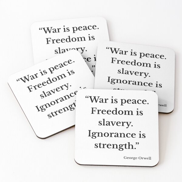 Item preview, Dystopian Truth – Orwell Quote Design designed and sold by ElectricSheepCo.