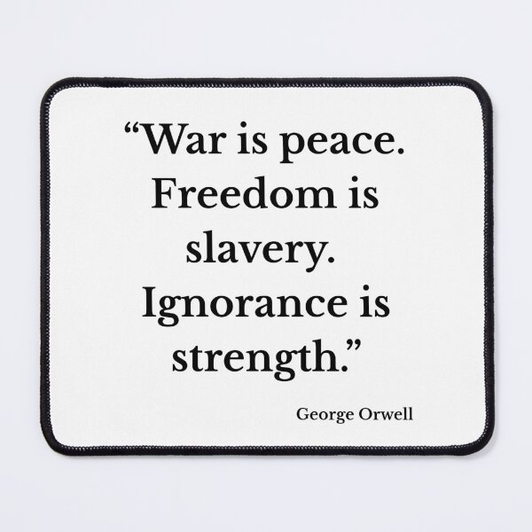 Item preview, Dystopian Truth – Orwell Quote Design designed and sold by ElectricSheepCo.