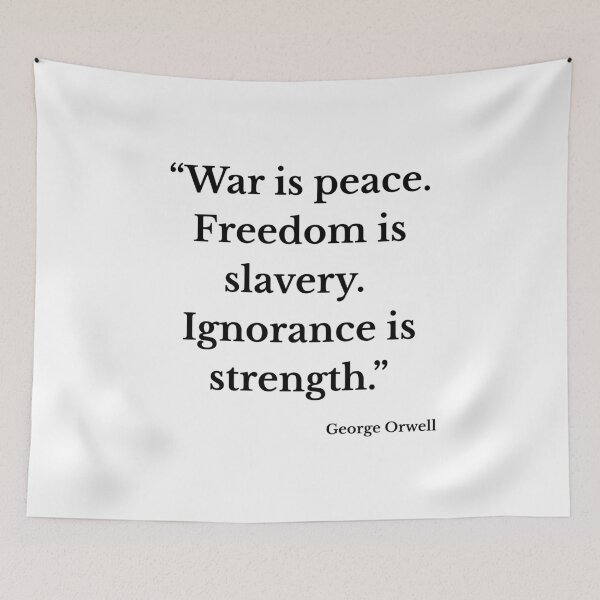 Item preview, Dystopian Truth – Orwell Quote Design designed and sold by ElectricSheepCo.