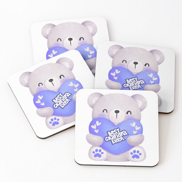 Item preview, Best Grandpa ever teddy bear with heart  designed and sold by ClickATee Store .