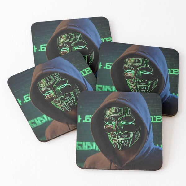 Item preview, Neon Glow Anonymous Hacker designed and sold by TeezyDezignes.