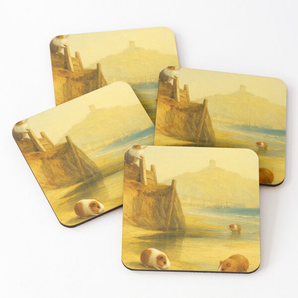 Item preview, Guinea Pigs at Scarborough Castle (After J.M.W. Turner) designed and sold by gandolfwizard.