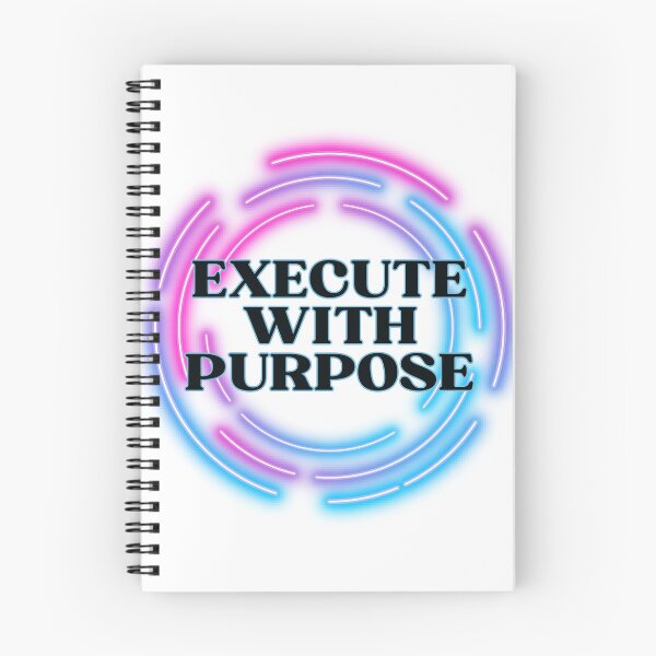 Item preview, Strategic Action Art | Execute With Purpose | Neon Leadership Gift designed and sold by TextMuse.