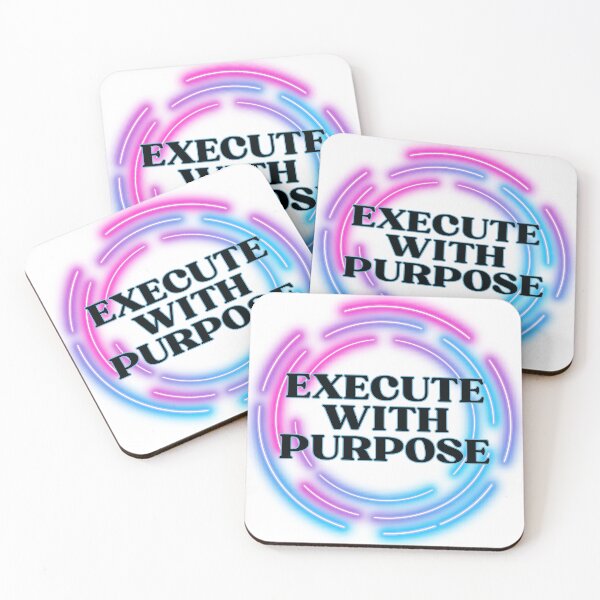 Item preview, Strategic Action Art | Execute With Purpose | Neon Leadership Gift designed and sold by TextMuse.