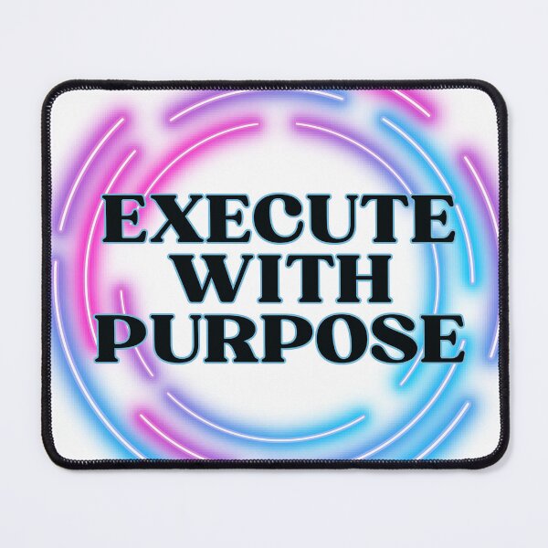 Item preview, Strategic Action Art | Execute With Purpose | Neon Leadership Gift designed and sold by TextMuse.