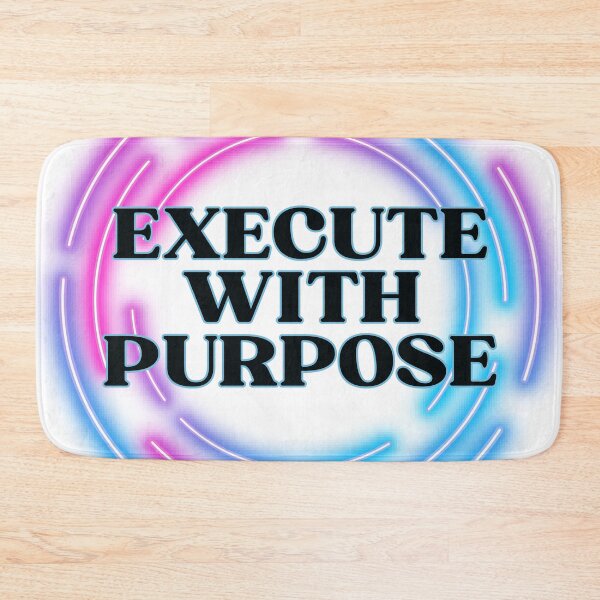Item preview, Strategic Action Art | Execute With Purpose | Neon Leadership Gift designed and sold by TextMuse.